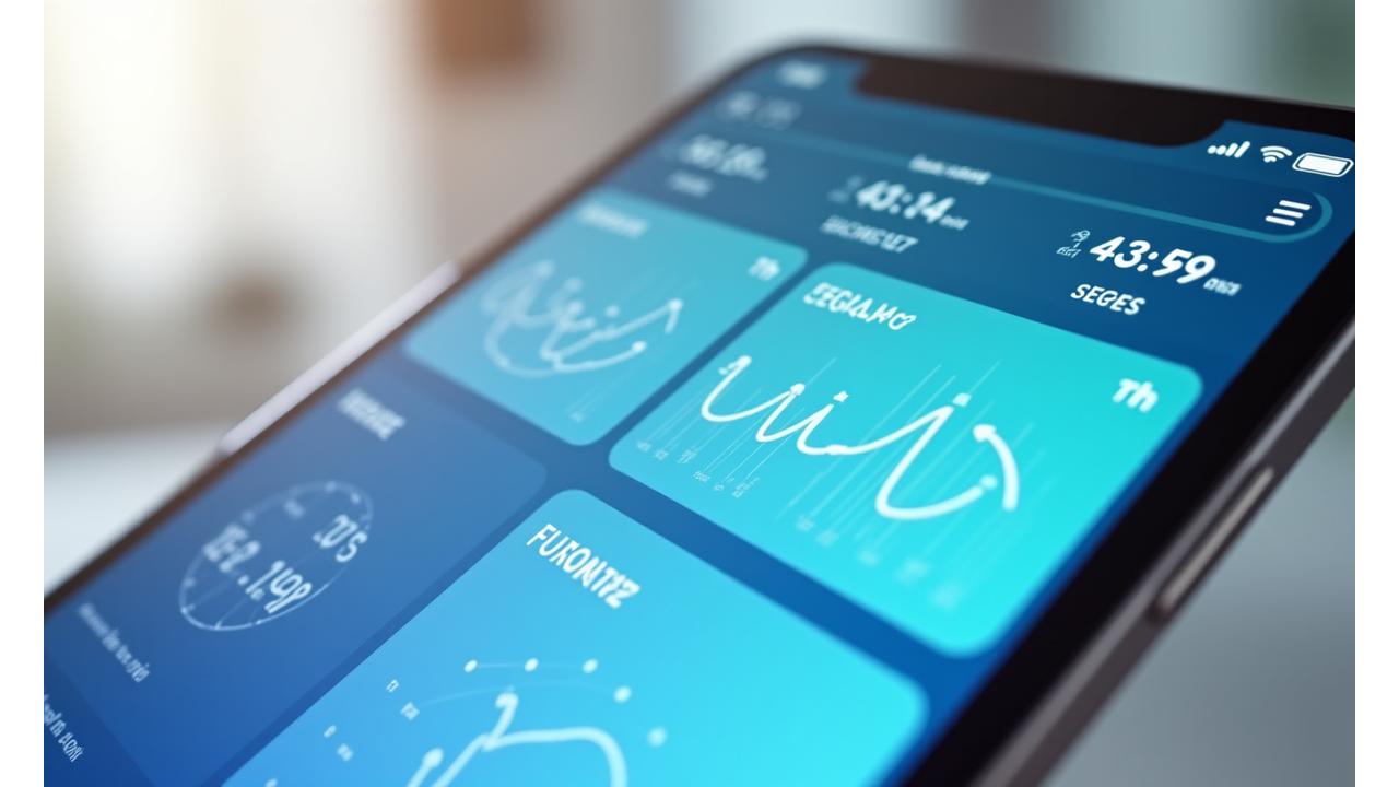 Dashboard interativo de bem-estar da Aura Plena, mostrando gráficos e métricas de saúde.